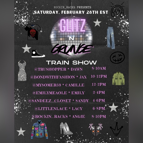 Vans Jackets & Blazers - 🤘🏽🪩🖤Glitz N Grunge Train Show Saturday, February 28th EST🪩🖤🤘🏽